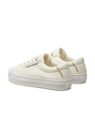 TOMMY HILFIGER ESSENTIAL Sneakers platform in canvas ecru - Scarpe Donna - 5