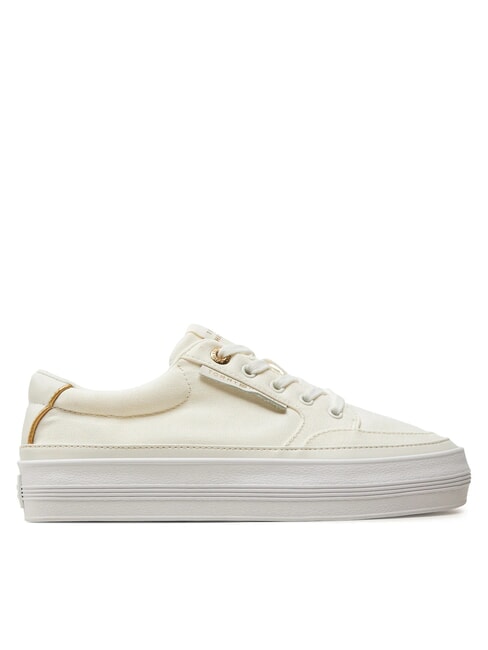 ESSENTIAL Sneakers platform in canvas ecru - Scarpe Donna