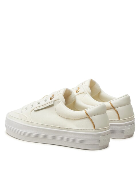 ESSENTIAL Sneakers platform in canvas ecru - Scarpe Donna