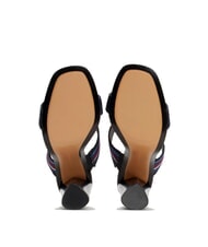 TOMMY HILFIGER SLIDE Sandali alti con nastro logato space blue - Scarpe Donna - 6