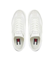 TOMMY HILFIGER TJW RETRO RUNNER Sneakers in pelle e tessuto ecru - Scarpe Donna - 4