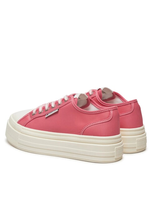 TJW FOXING Sneakers platform in tessuto preppy pink - Scarpe Donna