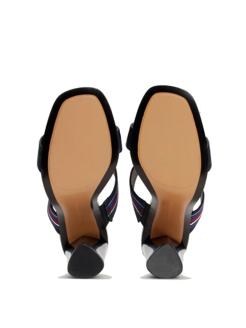 SLIDE Sandali alti con nastro logato space blue - Scarpe Donna