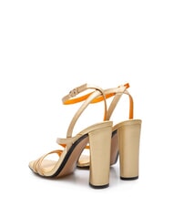TOMMY HILFIGER TH GOLD BLOCK Sandali alti in pelle gold - Scarpe Donna - 3