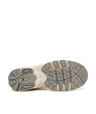 TOMMY HILFIGER ARCHIVE '97 Sneakers runner in pelle e tessuto ivory - Scarpe Donna - 6
