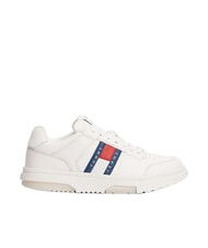 TOMMY HILFIGER BROOKLYN ESSENTIAL Sneakers donna in pelle ecru - Scarpe Donna - 3