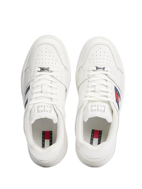 BROOKLYN ESSENTIAL Sneakers donna in pelle ecru - Scarpe Donna