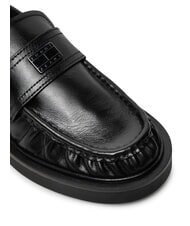 TOMMY HILFIGER TJW ORIGIN LOAFER Mocassini donna in pelle black - Scarpe Donna - 3