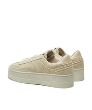 TOMMY HILFIGER GREENWICH Sneakers flatform in pelle suede newsprint - Scarpe Donna - 6