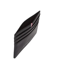 TOMMY HILFIGER TH CORP Portacard piatto in pelle black - Portafogli Uomo - 3