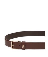 TOMMY HILFIGER TH SQUARE Cintura in pelle rich walnut - Cinture - 3
