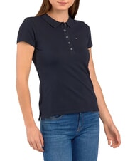 TOMMY HILFIGER TH Polo a maniche corte da donna desert sky - Polo Donna - 3