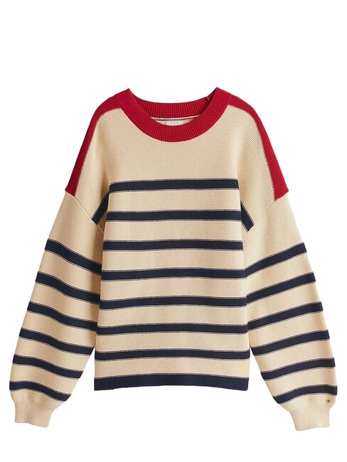 TH Maglione leggero manica a lanterna beige - Maglie Donna