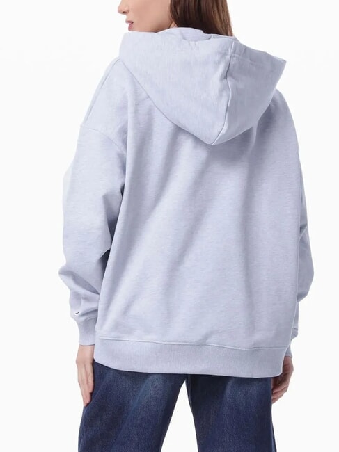 OUTLINE FLAG TEE Felpa con cappuccio regular fit ice blue heather - Felpe Donna