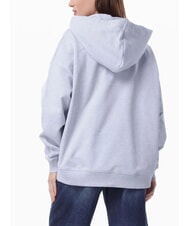 TOMMY HILFIGER OUTLINE FLAG TEE Felpa con cappuccio regular fit ice blue heather - Felpe Donna - 2