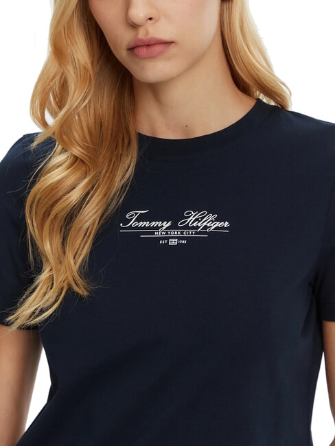 TH T-shirt a maniche corte con stampa dark night navy - T-shirt e Top Donna