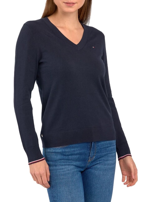 TH Pullover da donna scollo a V desert sky - Maglie Donna