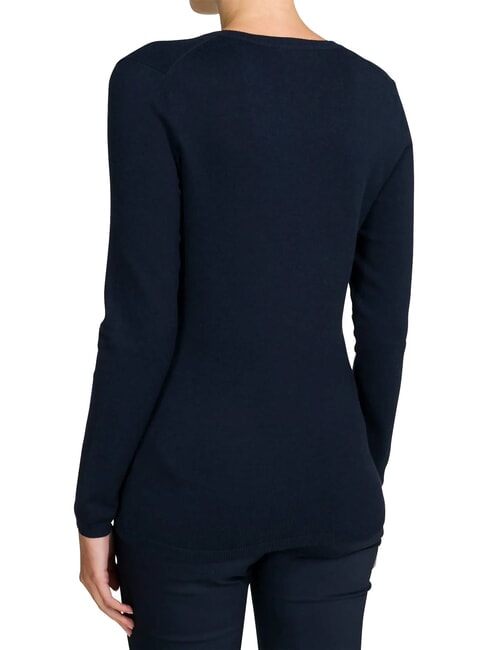 TH Maglione donna con scollo a V blue - Maglie Donna