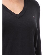 TOMMY HILFIGER TH Maglione donna con scollo a V tommy black - Maglie Donna - 3