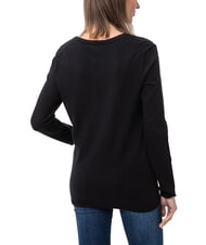 TOMMY HILFIGER TH Maglione donna con scollo a V tommy black - Maglie Donna - 2