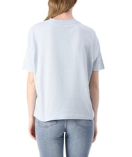 TOMMY HILFIGER OUTLINE FLAG TEE T-shirt a maniche corte regular fit ice blue heather - T-shirt e Top Donna - 2