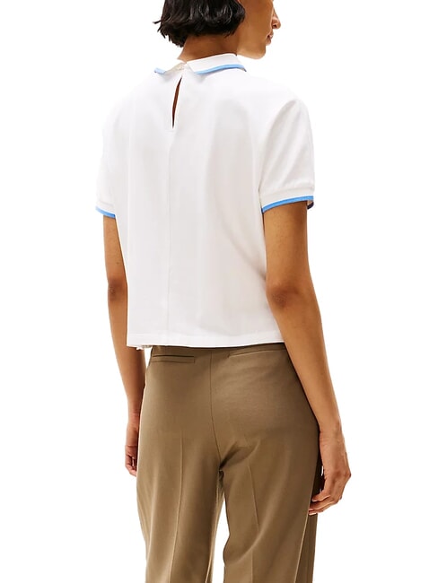 TH Polo a maniche corte da donna ecru - Polo Donna