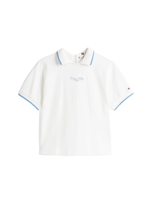 TH Polo a maniche corte da donna ecru - Polo Donna