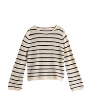 TOMMY HILFIGER POINTELLE CROCHET Maglioncino leggero a righe white china blue stripe - Maglie Donna - 5