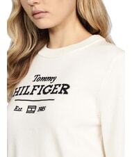TOMMY HILFIGER TH Maglione girocollo con logo ivory petal - Maglie Donna - 2