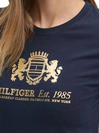 VARSITY T-shirt donna slim fit con stampa dark night navy - T-shirt e Top Donna