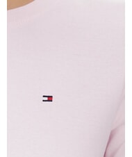TOMMY HILFIGER TH T-Shirt in cotone light pink - T-shirt e Top Donna - 4