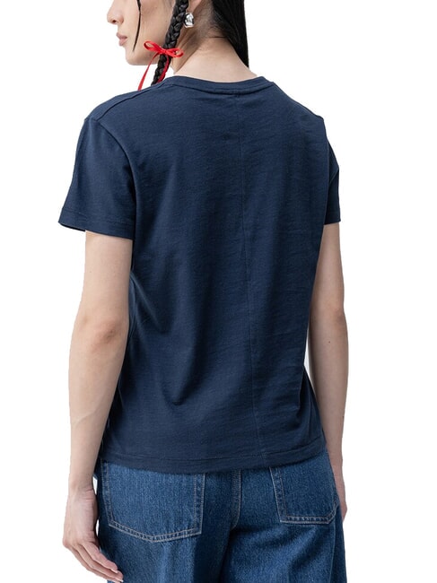 SLUB T-shirt manica corta in cotone dark night navy - T-shirt e Top Donna