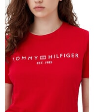 TOMMY HILFIGER TH 1985 T-Shirt in cotone primary red - T-shirt e Top Donna - 3