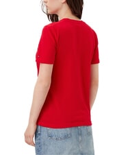 TOMMY HILFIGER TH 1985 T-Shirt in cotone primary red - T-shirt e Top Donna - 2