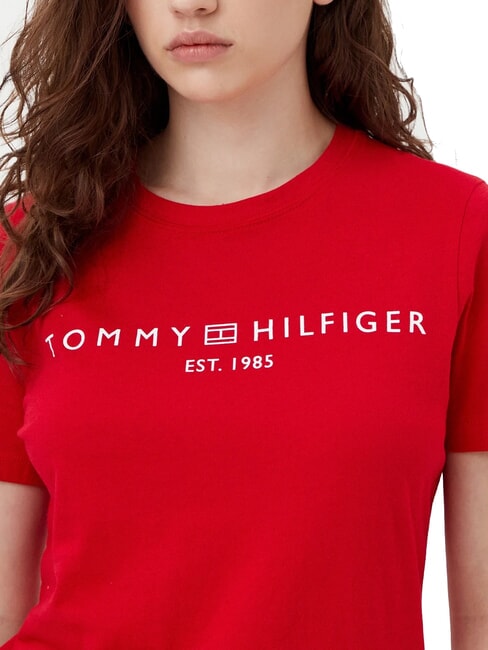 TH 1985 T-Shirt in cotone primary red - T-shirt e Top Donna