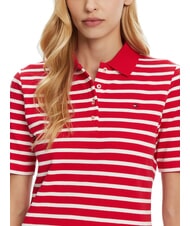 TOMMY HILFIGER TH 1985 Polo donna a maniche corte medium red/white - Polo Donna - 3