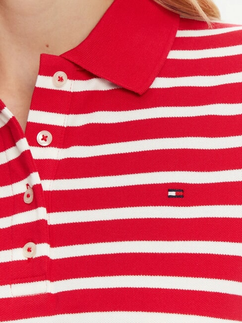 TH 1985 Polo donna a maniche corte medium red/white - Polo Donna