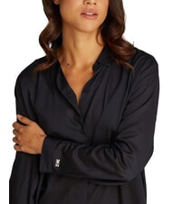 TOMMY HILFIGER TH Camicia donna in modal e viscosa black - Camicie Donna - 3