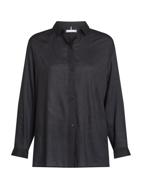 TH Camicia donna in modal e viscosa black - Camicie Donna