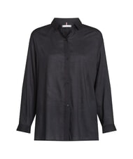 TOMMY HILFIGER TH Camicia donna in modal e viscosa black - Camicie Donna - 5