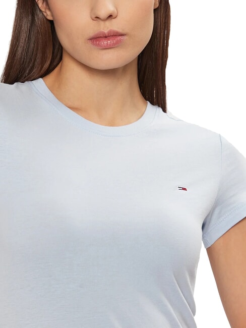 TH JEANS T-shirt manica corta ricamo logo sweet blue - T-shirt e Top Donna