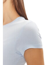 TOMMY HILFIGER TH JEANS T-shirt manica corta ricamo logo sweet blue - T-shirt e Top Donna - 4