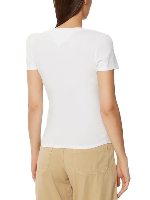 TH JEANS T-shirt manica corta scollo a V white - T-shirt e Top Donna