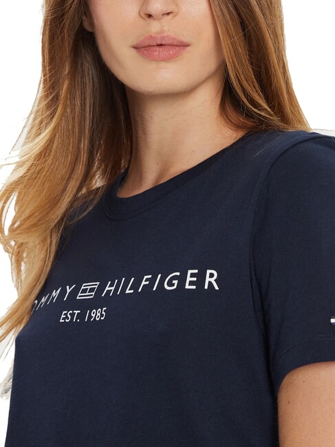 TH 1985 T-Shirt in cotone dark night navy - T-shirt e Top Donna