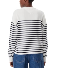 TOMMY HILFIGER VARSITY Maglione girocollo in cotone con logo ancient white - Maglie Donna - 2