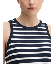 TOMMY HILFIGER TH Canotta dark night navy/ ecru stp - T-shirt e Top Donna - 3