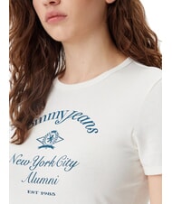 TOMMY HILFIGER NYC RINGER T-shirt manica corta slim fit ancient white - T-shirt e Top Donna - 3