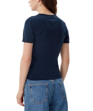 TOMMY HILFIGER NYC RINGER T-shirt manica corta slim fit dark night navy - T-shirt e Top Donna - 2