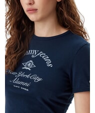TOMMY HILFIGER NYC RINGER T-shirt manica corta slim fit dark night navy - T-shirt e Top Donna - 3