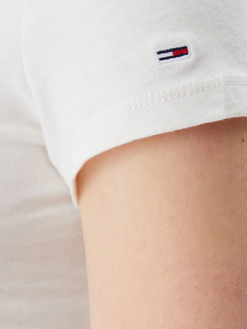 TH JEANS T-shirt in cotone con stampa logo ancient white - T-shirt e Top Donna